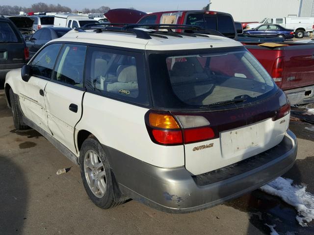 4S3BH675237610631 - 2003 SUBARU LEGACY OUT WHITE photo 3