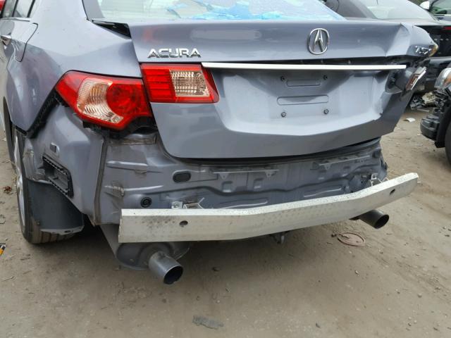 JH4CU2F65BC000648 - 2011 ACURA TSX SILVER photo 9