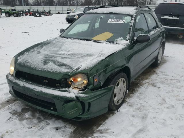 JF1GG65562G826742 - 2002 SUBARU IMPREZA TS GREEN photo 2