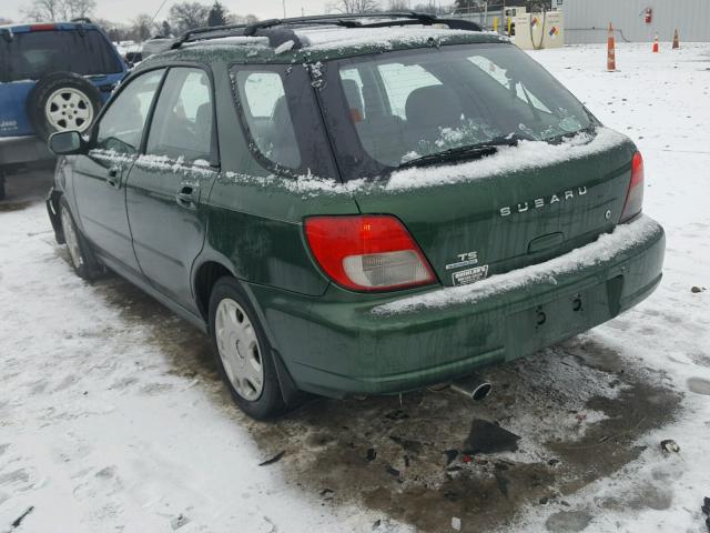 JF1GG65562G826742 - 2002 SUBARU IMPREZA TS GREEN photo 3