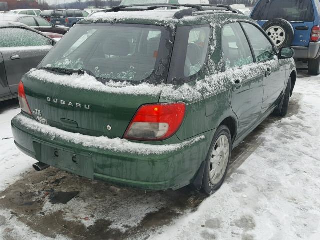 JF1GG65562G826742 - 2002 SUBARU IMPREZA TS GREEN photo 4