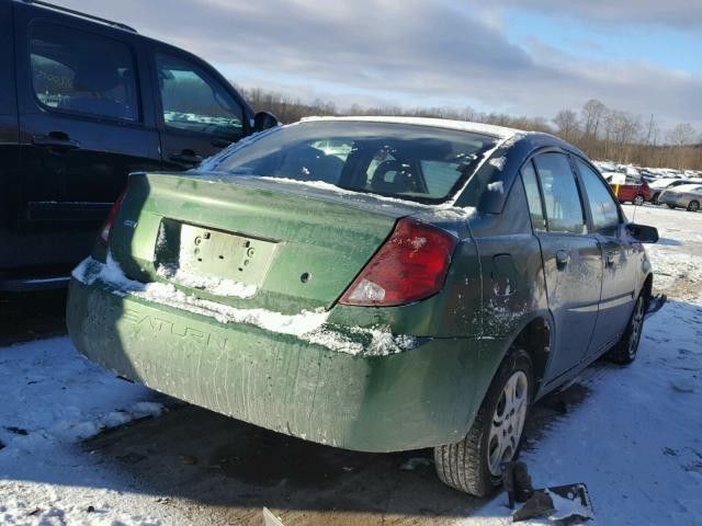 1G8AJ52F14Z111233 - 2004 SATURN ION LEVEL GREEN photo 4