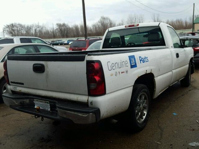 1GCEC14X44Z339646 - 2004 CHEVROLET SILVERADO WHITE photo 4