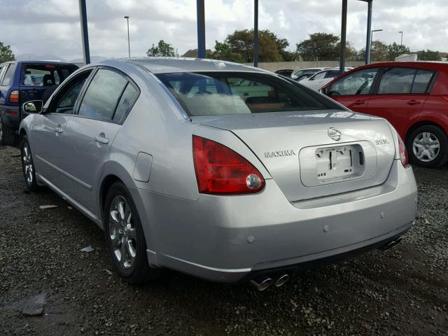 1N4BA41E87C806318 - 2007 NISSAN MAXIMA SE SILVER photo 3