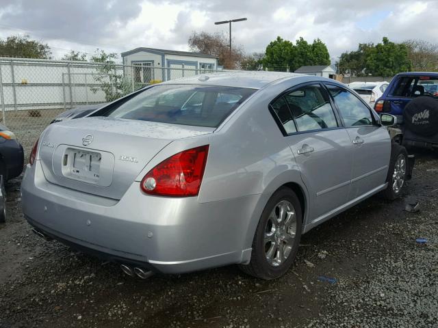 1N4BA41E87C806318 - 2007 NISSAN MAXIMA SE SILVER photo 4