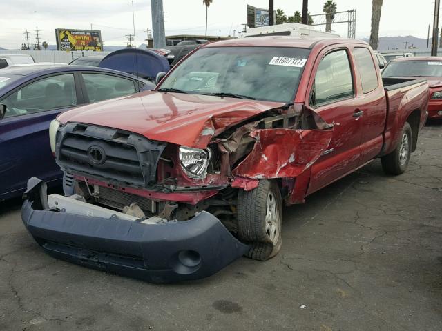 5TETX22N97Z444338 - 2007 TOYOTA TACOMA ACC RED photo 2