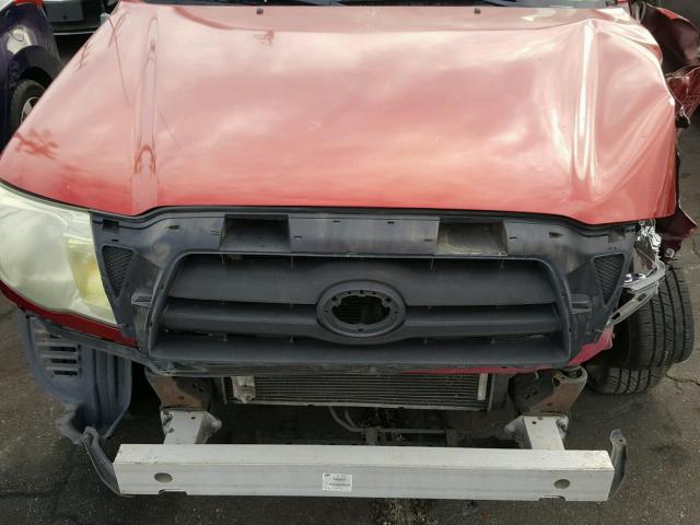 5TETX22N97Z444338 - 2007 TOYOTA TACOMA ACC RED photo 7