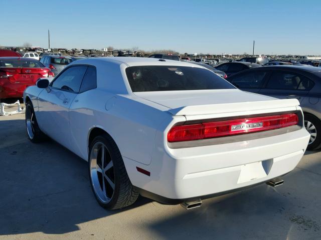 2B3CJ4DVXAH255213 - 2010 DODGE CHALLENGER WHITE photo 3