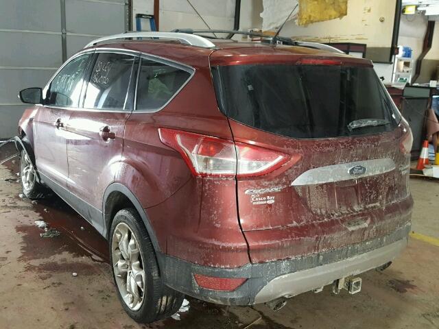 1FMCU9J9XEUA49429 - 2014 FORD ESCAPE TIT MAROON photo 3