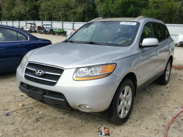 5NMSH13E48H133922 - 2008 HYUNDAI SANTA FE S SILVER photo 2