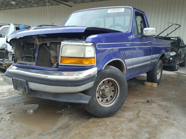 1FTEF15N8SNA80586 - 1995 FORD F150 PURPLE photo 2