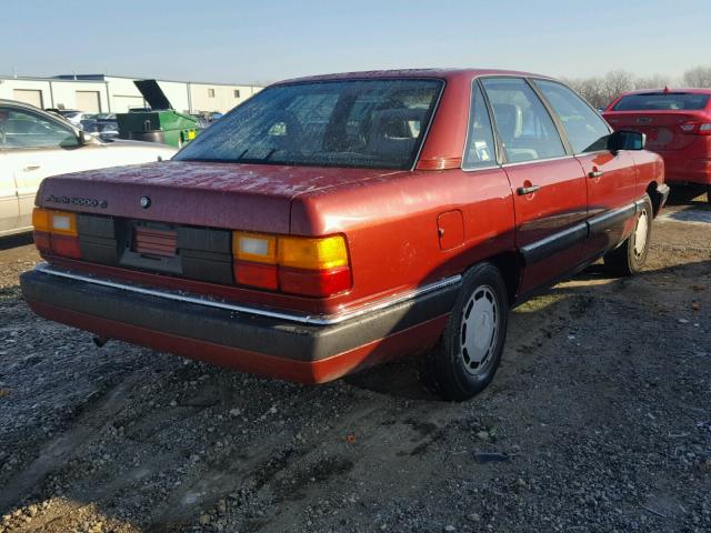 WAUFB0445GN045446 - 1986 AUDI 5000 S CUS RED photo 4