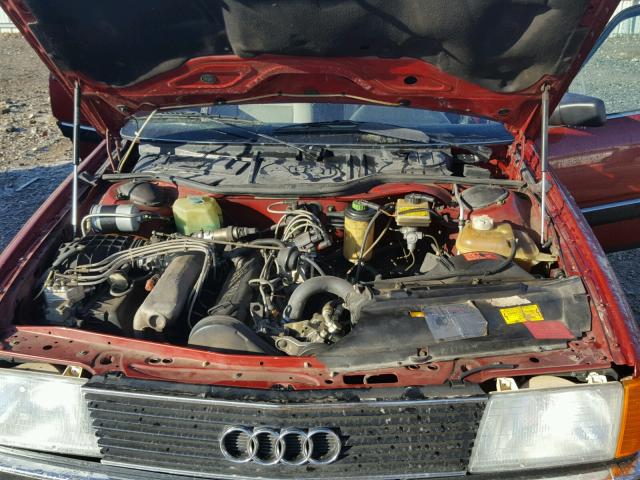 WAUFB0445GN045446 - 1986 AUDI 5000 S CUS RED photo 7