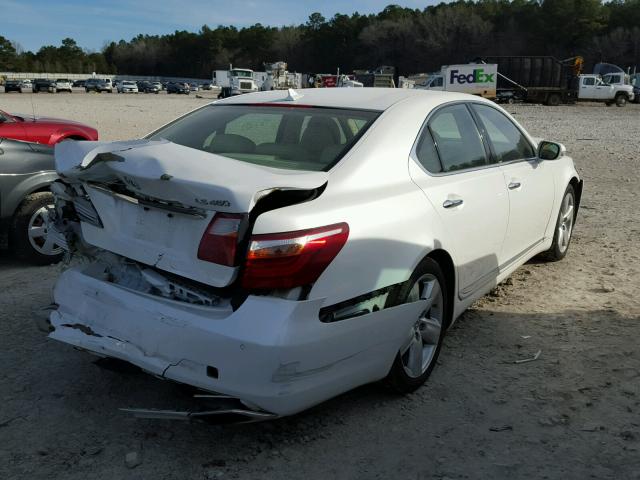 JTHBL5EF2B5103144 - 2011 LEXUS LS 460 WHITE photo 4