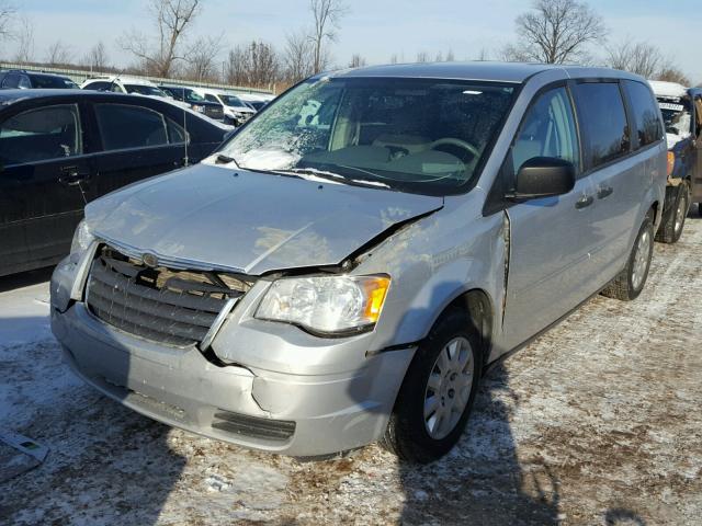 2A8HR44H08R731750 - 2008 CHRYSLER TOWN & COU SILVER photo 2