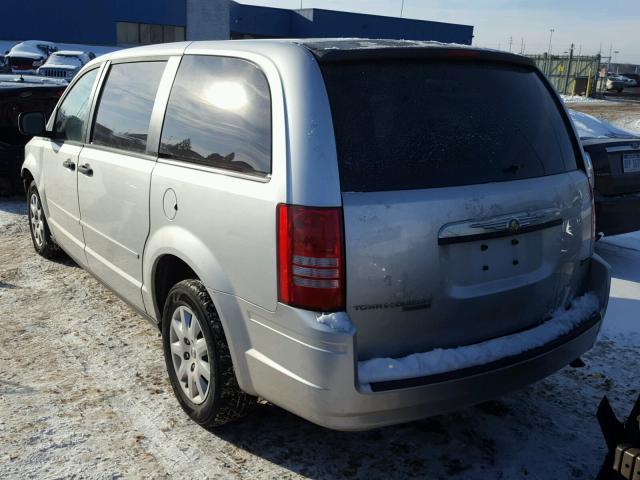 2A8HR44H08R731750 - 2008 CHRYSLER TOWN & COU SILVER photo 3