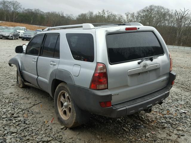 JTEZT14R430004226 - 2003 TOYOTA 4RUNNER SR SILVER photo 3