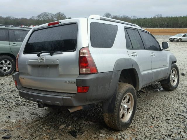 JTEZT14R430004226 - 2003 TOYOTA 4RUNNER SR SILVER photo 4