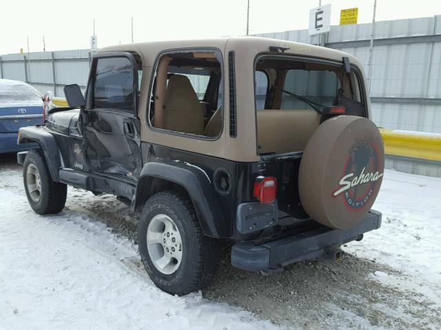 1J4FA59S82P704959 - 2002 JEEP WRANGLER / BLACK photo 3