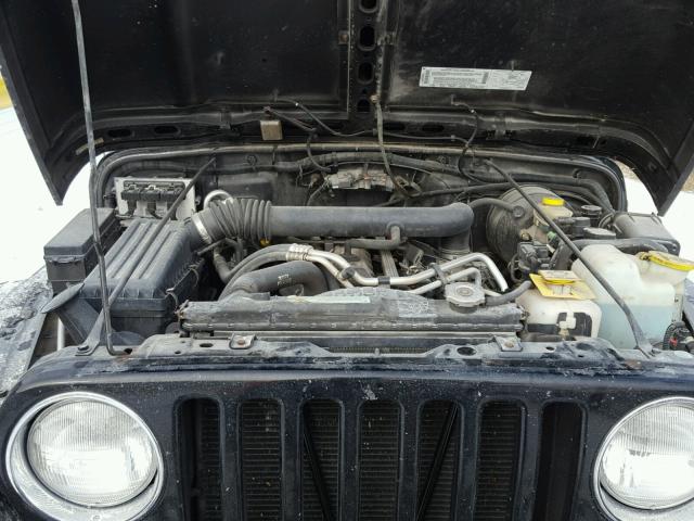 1J4FA59S82P704959 - 2002 JEEP WRANGLER / BLACK photo 7