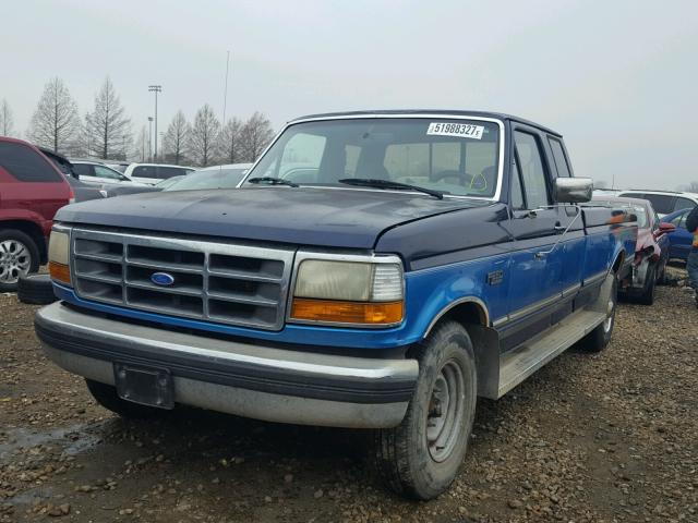 1FTHX25H1SKA39602 - 1995 FORD F250 BLUE photo 2