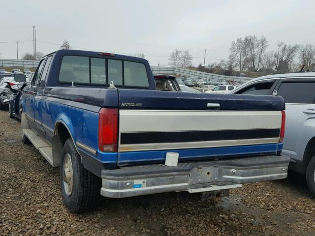 1FTHX25H1SKA39602 - 1995 FORD F250 BLUE photo 3