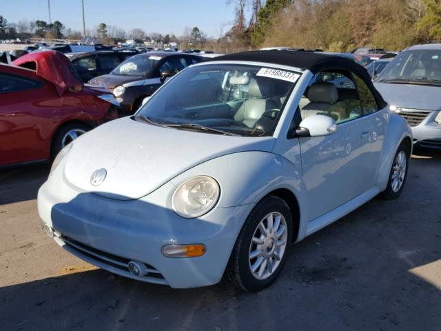 3VWCM31Y84M321744 - 2004 VOLKSWAGEN NEW BEETLE 蓝色 照片 2