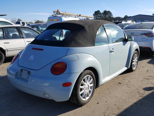 3VWCM31Y84M321744 - 2004 VOLKSWAGEN NEW BEETLE 蓝色 照片 4