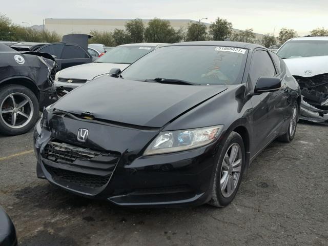 JHMZF1C42CS000759 - 2012 HONDA CR-Z BLACK photo 2