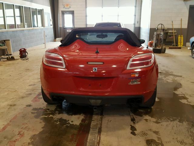 1G8MG35X98Y103137 - 2008 SATURN SKY REDLIN RED photo 6