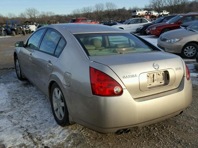 1N4BA41E34C916396 - 2004 NISSAN MAXIMA SE GOLD photo 3