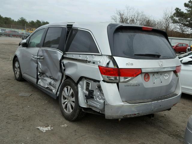 5FNRL5H6XFB023168 - 2015 HONDA ODYSSEY EX SILVER photo 3