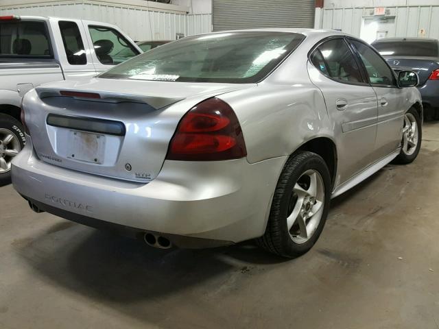 2G2WR524641361762 - 2004 PONTIAC GRAND PRIX SILVER photo 4