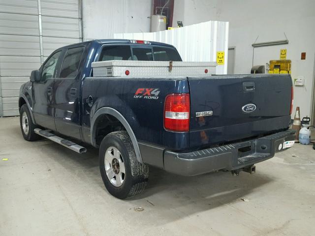 1FTPW14545FA65995 - 2005 FORD F150 SUPER BLUE photo 3