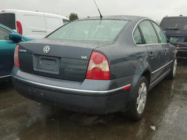 WVWRH63B33P259285 - 2003 VOLKSWAGEN PASSAT GLX BLUE photo 4