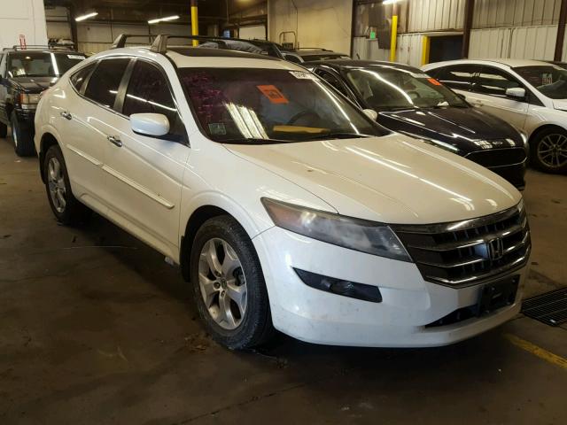 5J6TF2H51AL015947 - 2010 HONDA ACCORD CRO WHITE photo 1