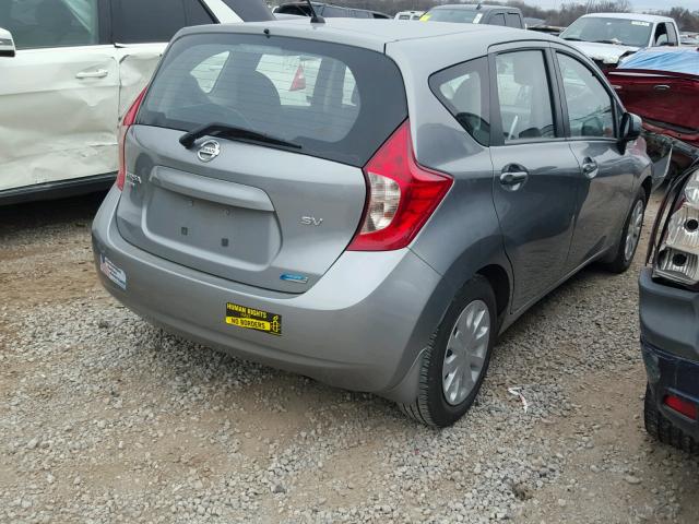 3N1CE2CP3EL402594 - 2014 NISSAN VERSA NOTE SILVER photo 4