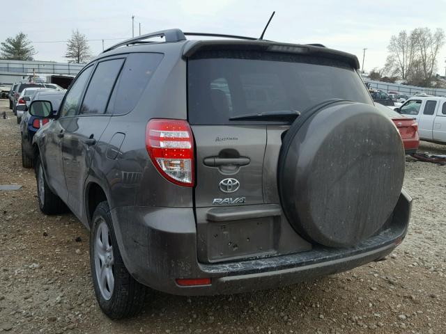 2T3ZF4DV5BW066643 - 2011 TOYOTA RAV4 GRAY photo 3