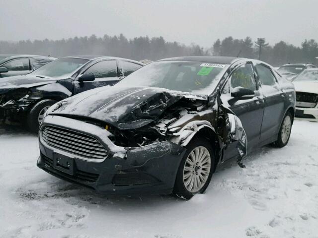 3FA6P0LU6ER263885 - 2014 FORD FUSION SE BLACK photo 2