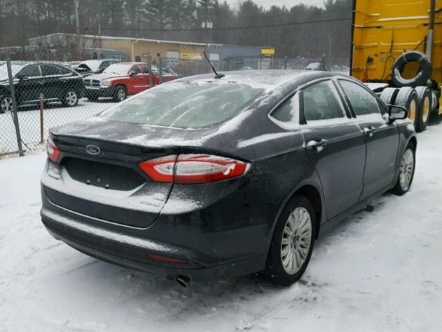 3FA6P0LU6ER263885 - 2014 FORD FUSION SE BLACK photo 4