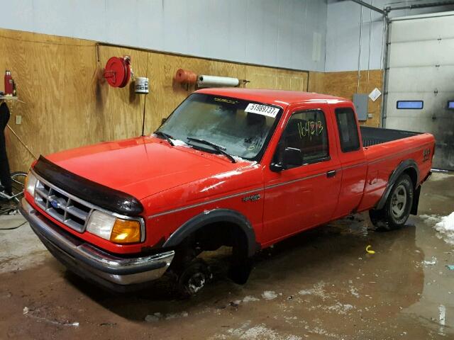 1FTCR15X6RPA29540 - 1994 FORD RANGER SUP RED photo 2