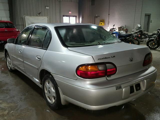 1G1NE52JX16182680 - 2001 CHEVROLET MALIBU LS SILVER photo 3