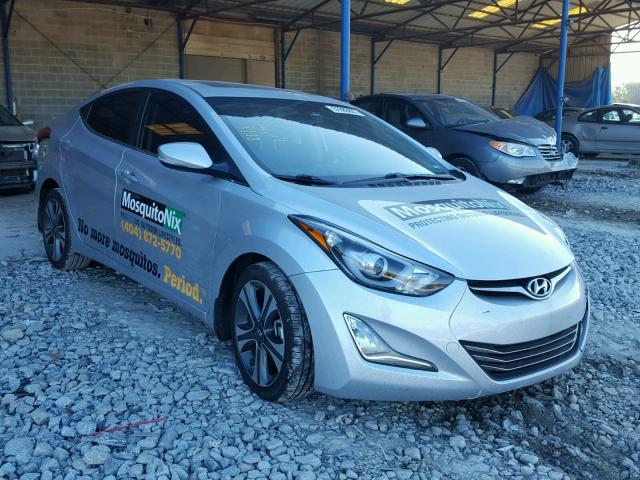 KMHDH4AH9GU488983 - 2016 HYUNDAI ELANTRA SE SILVER photo 1