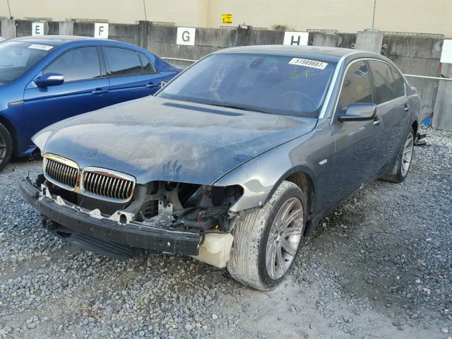 WBAGN63595DS59318 - 2005 BMW 745 LI GRAY photo 2