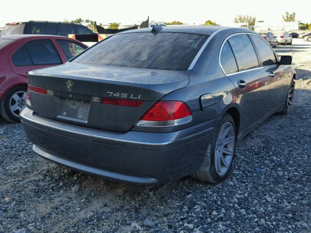 WBAGN63595DS59318 - 2005 BMW 745 LI GRAY photo 4