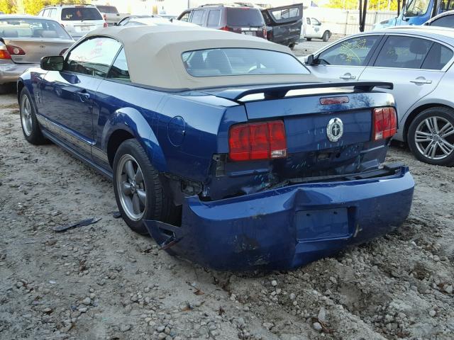 1ZVHT84NX65106608 - 2006 FORD MUSTANG BLUE photo 3