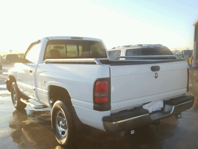 1B7HC16XX1S704863 - 2001 DODGE RAM 1500 WHITE photo 3