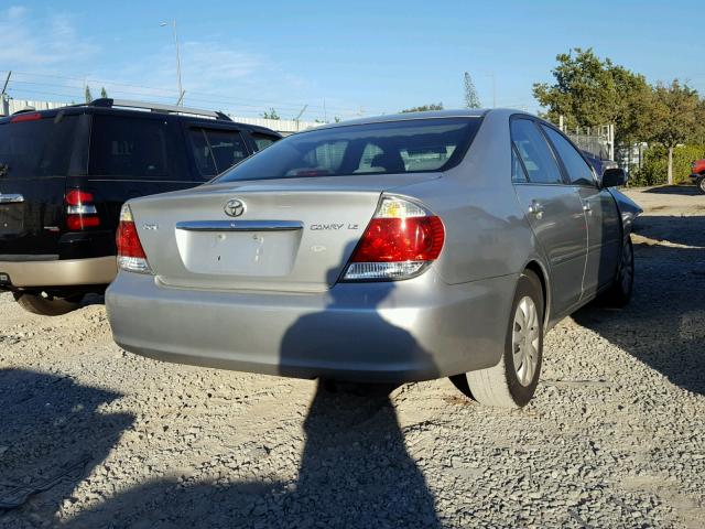 4T1BE32K55U419791 - 2005 TOYOTA CAMRY LE SILVER photo 4