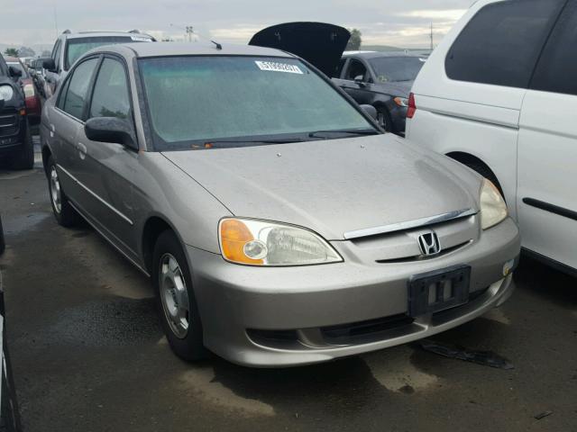 JHMES96643S022431 - 2003 HONDA CIVIC HYBR BROWN photo 1