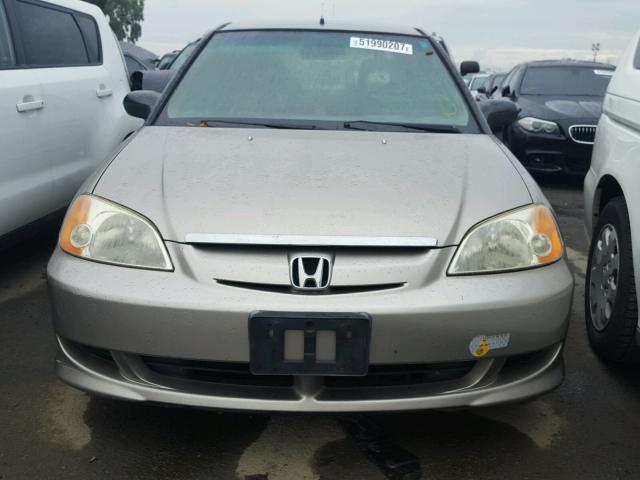 JHMES96643S022431 - 2003 HONDA CIVIC HYBR BROWN photo 9